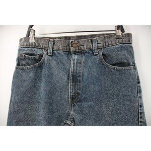 Vintage Levi's 550 jeans Mens 34 two tone Denim Cotton High Rise Made in USA